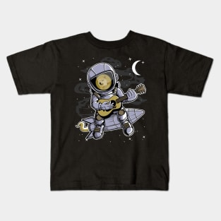 Astronaut Guitar Dogecoin DOGE Coin To The Moon Crypto Token Cryptocurrency Blockchain Wallet Birthday Gift For Men Women Kids Kids T-Shirt